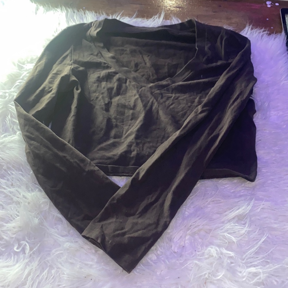 Brown SHEIN Crop Top